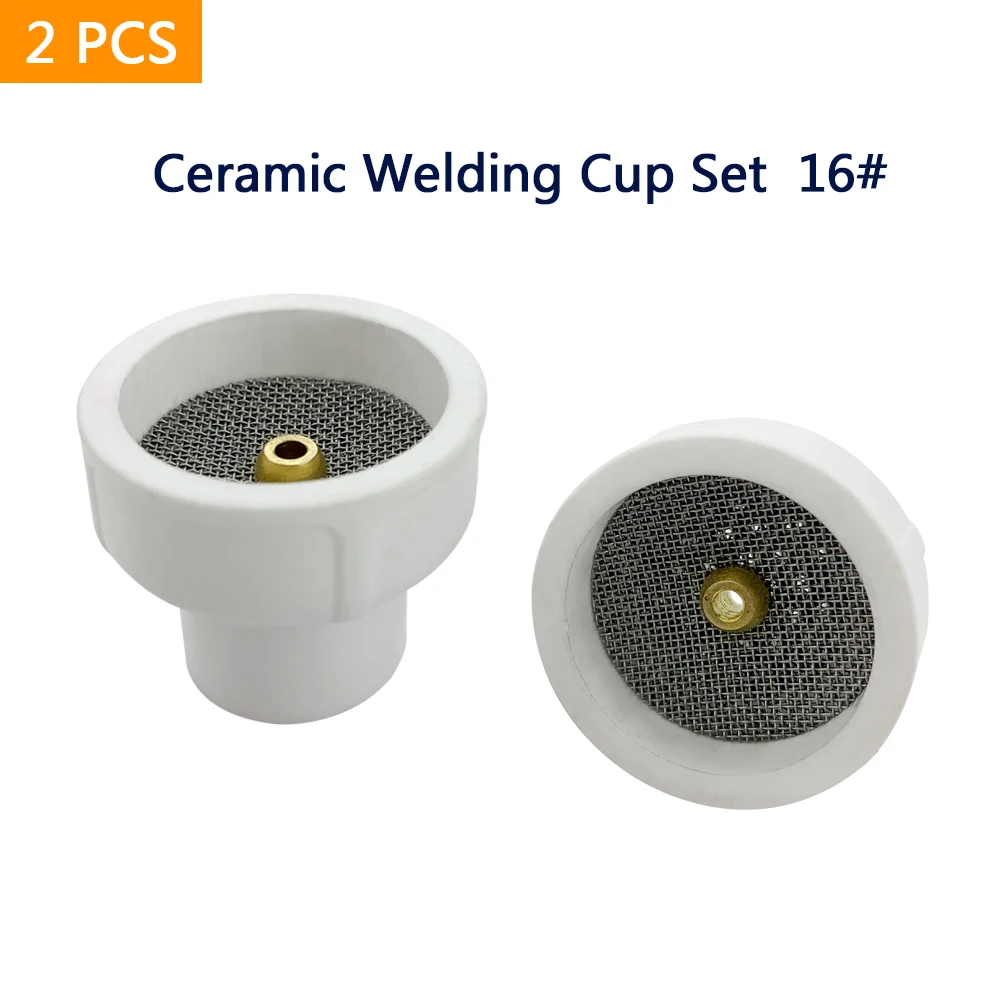 Tazze Per Saldatura TIG In Ceramica - Kit 4 Pezzi Rosa, Foro 2,4 Mm