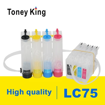 

Toney King LC12 LC40 LC71 LC73 LC75 LC400 LC1220 LC1240 CISS Ink Supply System For Brother MFC-J6910CDW J6710CDW Printer
