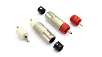 

Signal RCA plug Nickel-free gold plated, silver plated, rhodium plated, sterling silver 4pcs