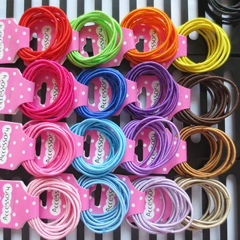 

10pcs/lot Cute Kids Hair Accessories Girls Candy Colors Nylon Rubber Bands Children Safe Elastic Hair Bands Ponytail Holder