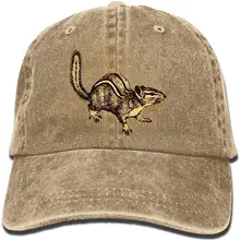 Унисекс Chipmunk окрашенная вымытая джинсовая хлопковая бейсболка шляпа черная