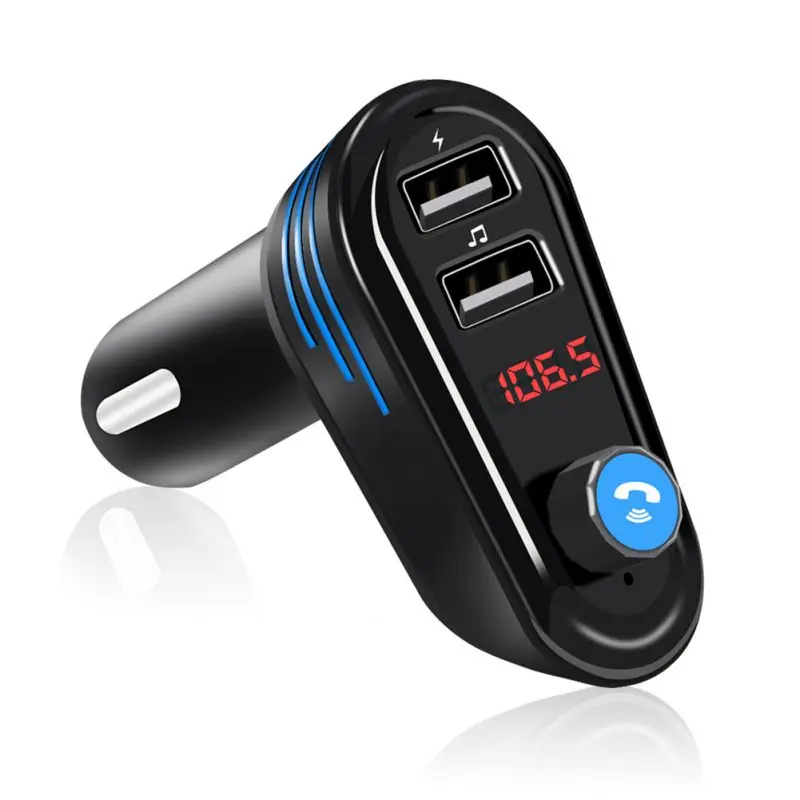 1 шт. Bluetooth Handsfree автомобильный комплект беспроводной A2DP Автомобильный MP3 аудио плеер fm-передатчик двойной USB Автомобильное зарядное устройство