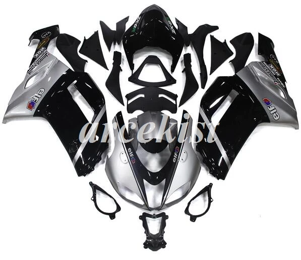 4 подарки ABS полный обтекатель комплект подходит для kawasaki Ninja ZX6R 636 2007 2008 07 08 6R ZX-6R Кузов Набор эльф зеленый черный