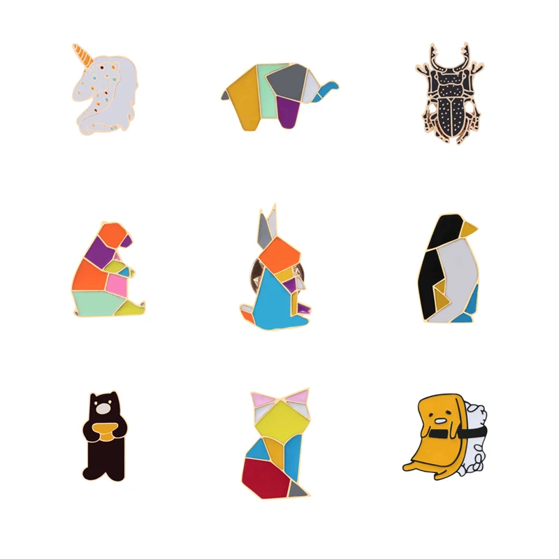 

Cartoon Animal Brooch Cute Cat Dog Fox Rabbit Squirrel Pins Brooch Coat Backpack Enamel Pin Metal Badge Jewelry Gifts For Lovers