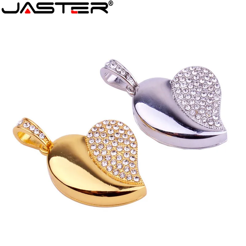 Jaster Pendrive de Cristal com Corrente Usb 4gb 16gb 32gb 64gb