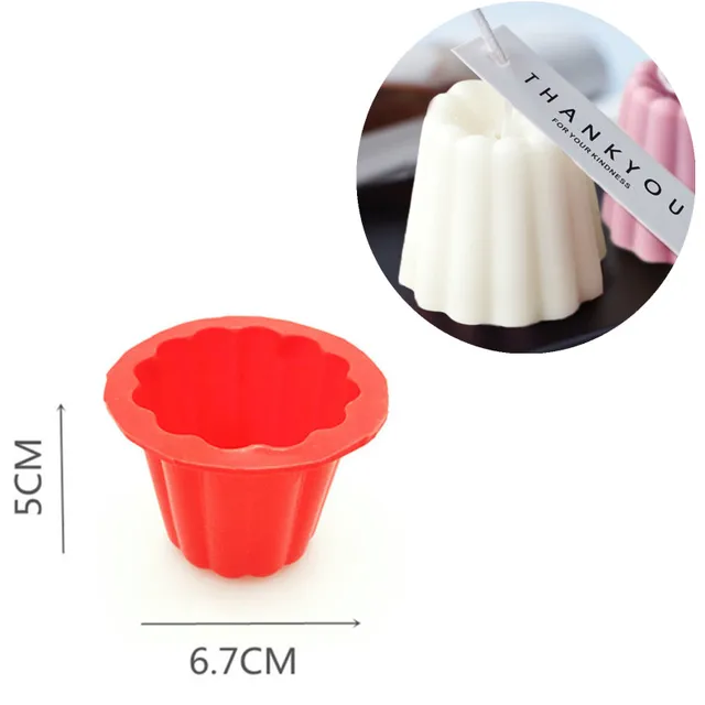 New 3d candle molds Soy Wax Silicone Mold Aromatherapy Gypsum Candle diy Candle Mould  Handmade Soap Mold Candle Making Supplies Mold 5
