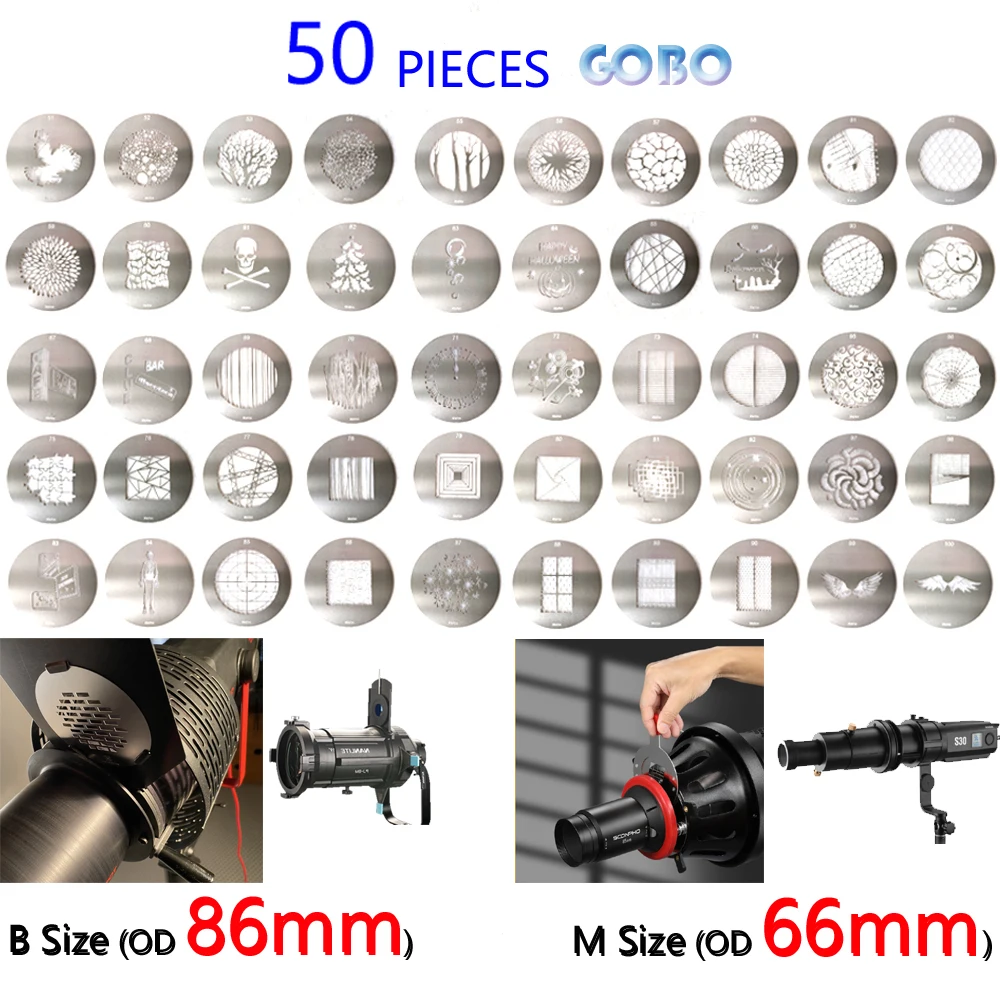 50PCS-B-SIZE-M-Size-66mm-Diameter-86mm-100-Pattern-Photography-Large ...