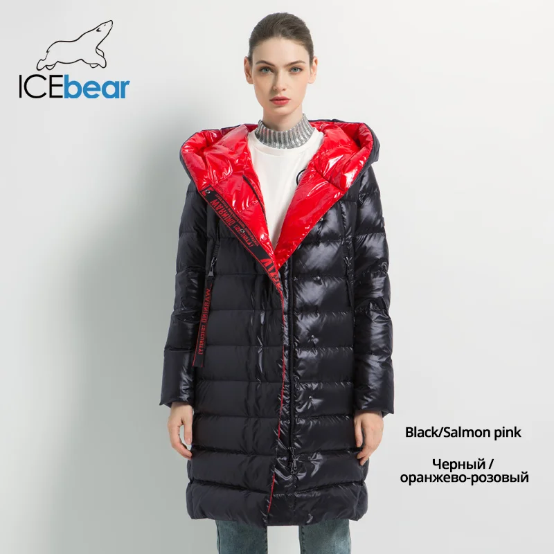ICEbear женская зимняя повседневная тонкая куртка женская модная куртка высокое качество новая женская зимняя куртка GWD19505I - Цвет: G901-3