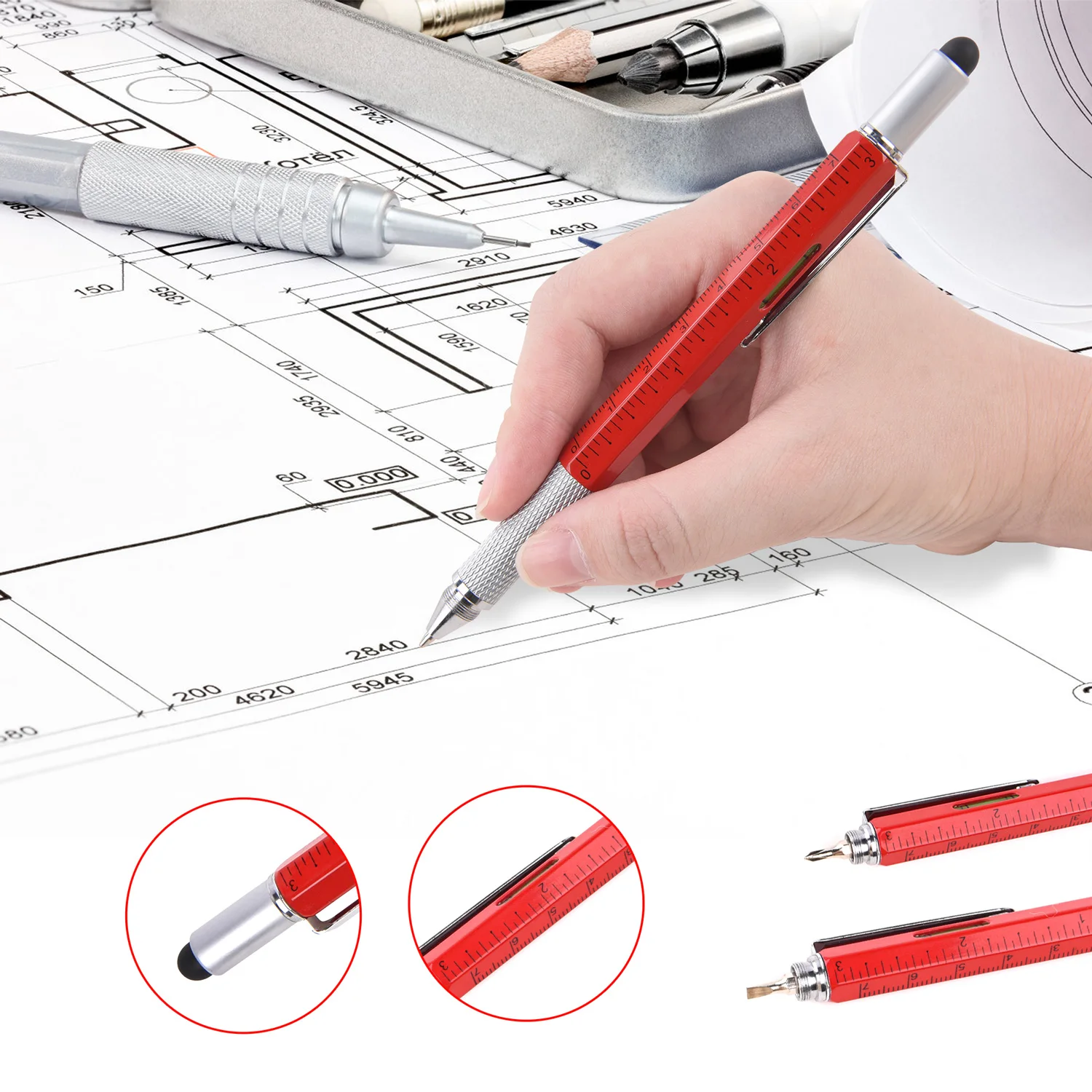 7 In1 Multifunction Handheld Screwdriver Tool Ballpoint Pen Measure Technical Ruler Screwdriver Touch Screen Stylus Spirit Level 7 In1 Multifunction Handheld Screwdriver Tool Ballpoint Pen Measure Technical Ruler Screwdriver Touch Screen Stylus Spirit Level