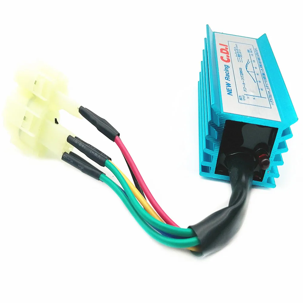 Синяя 6 контактная катушка зажигания AC Racing CDI подходит для скутера GY6 мопеда 50cc 60cc