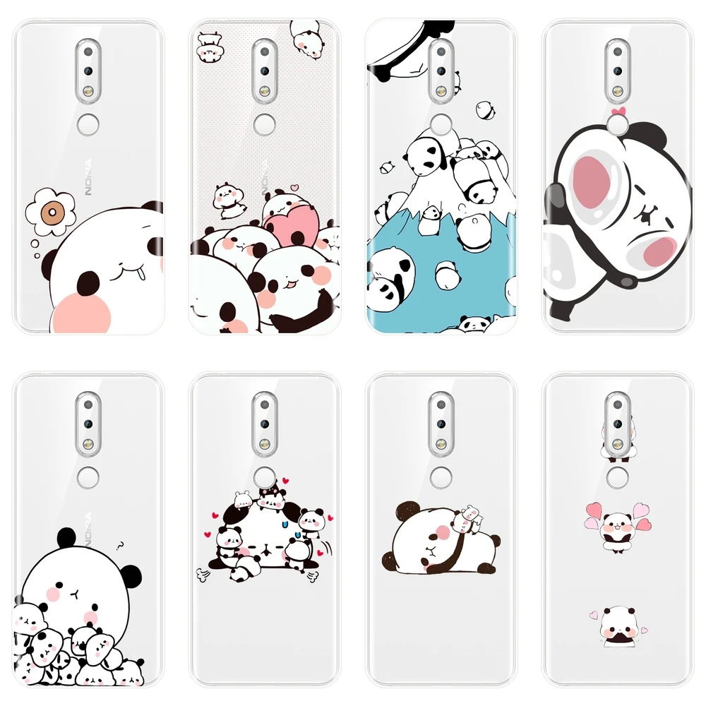 Cute Panda Funny Kawaii Simple Cases For Nokia 7.1 6.1 5.1 3.1 2.1 Plus Case Silicone Back Cover 4.2 3.2 Phone | Мобильные телефоны
