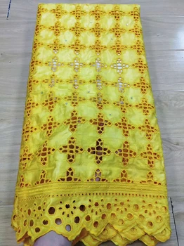 

Latest african bazin riche fabric african lace fabric wedding 2.5yard gold swiss lace fabric for dress cotton bazin brode JC-A48