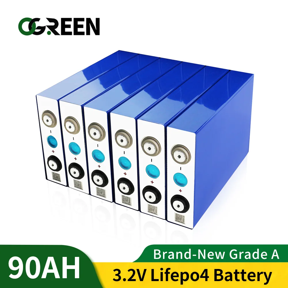 OGREEN защиты Фирменная Новинка 16 шт. Lifepo4 Батарея клетки 3 2 V 90AH высокий ток разряда