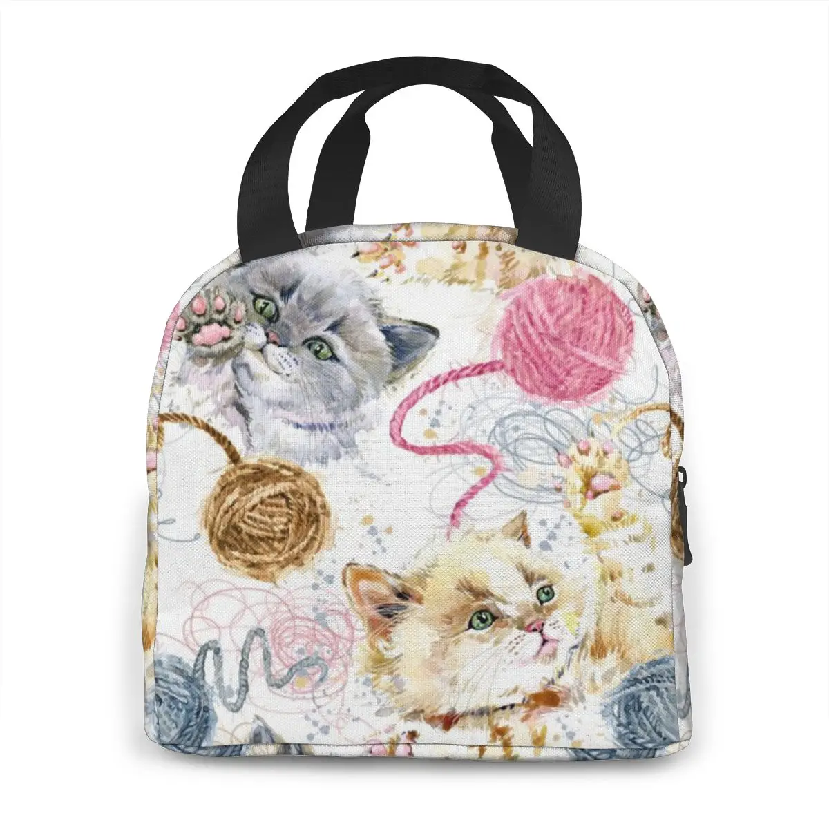 cat insulated lunch bag