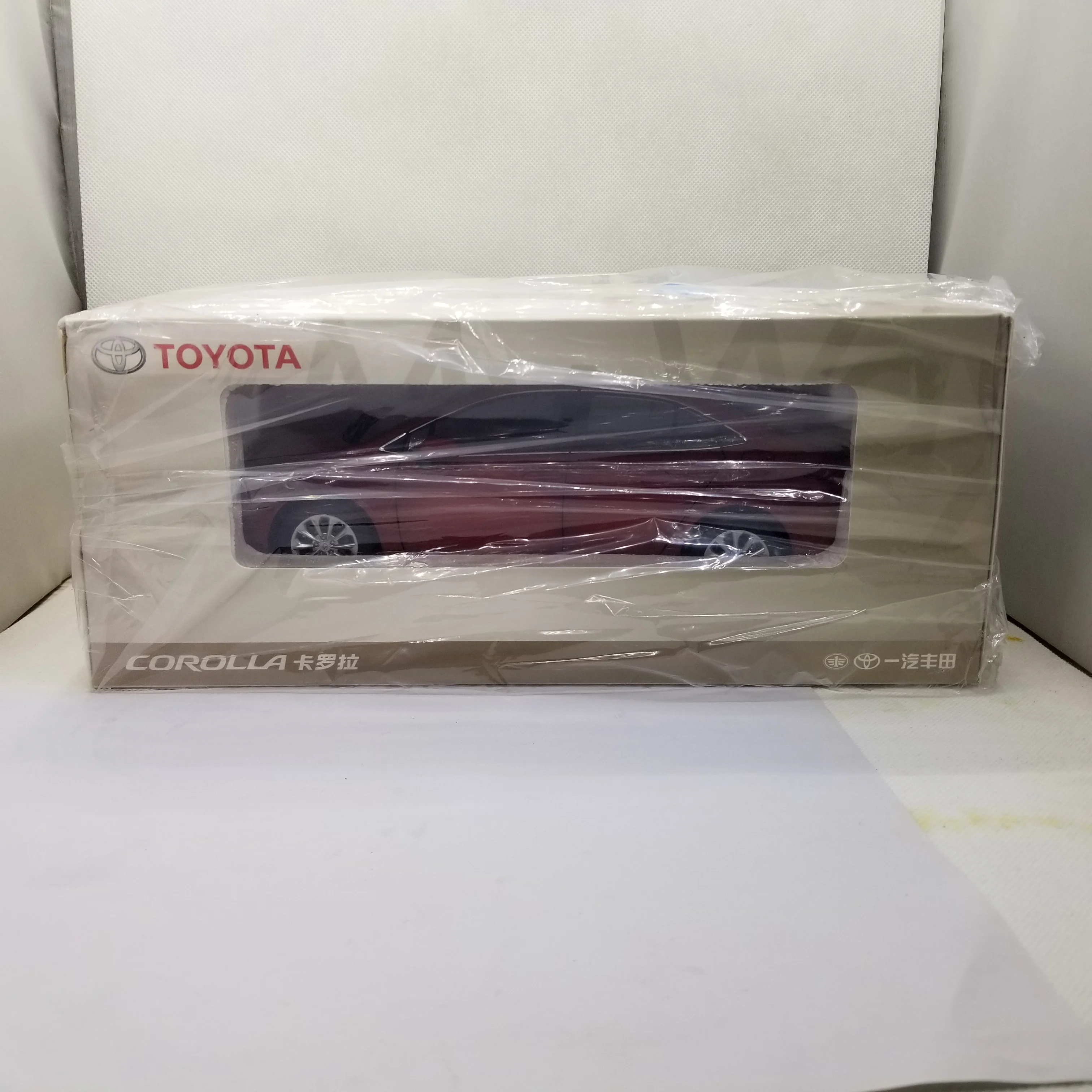 1:18 литая модель для Toyota Corolla 2019 красный седан игрушечный автомобиль из сплава