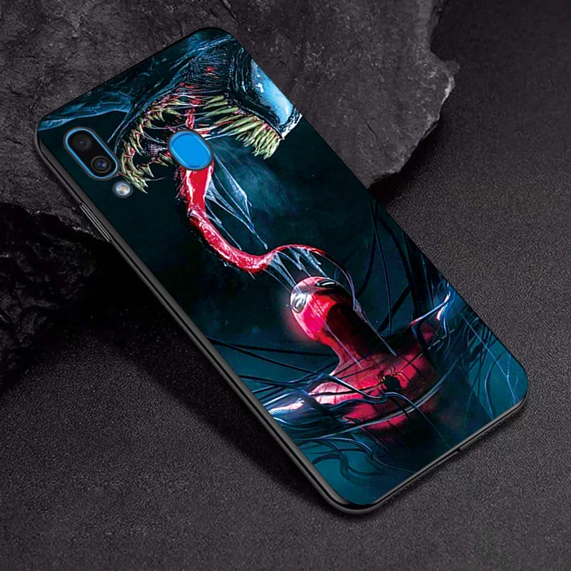 Крышка для samsung Galaxy A10 A20 A30 чехол Крышка героя Marvel из термопластика черный для samsung A50 A60 A70 A20E A40 A30S A50S A70S чехол для телефона - Цвет: TPUBLK647