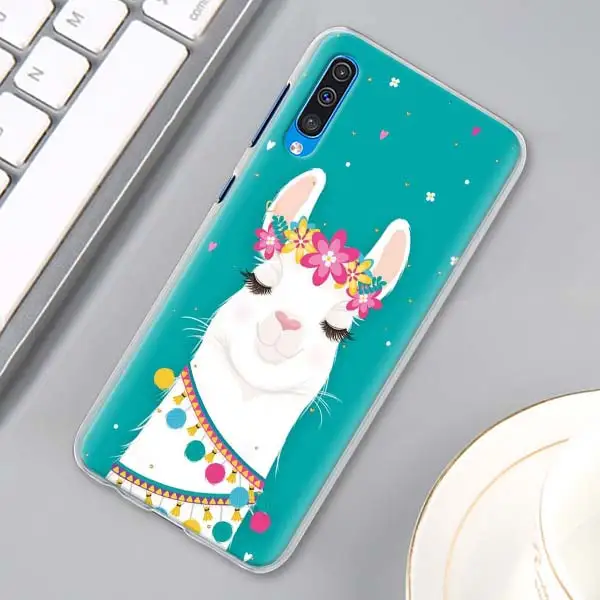 H03 Мультфильм ламы Альпака милые чехлы для телефонов для samsung Galaxy A10 A20e A30 A40 A50s A60 A70 A80 A6 A7 A8 A9 в твердом переплете - Цвет: H03