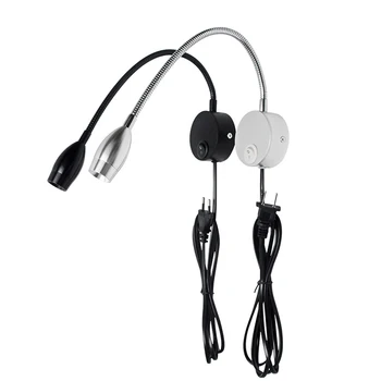 

LED Wall Lamps 3W With Switch with plug Wall Light fixture AC90-260V mirror light apply wall sconces Bedroom light