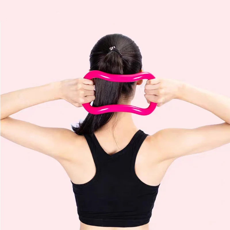 Yoga Ring Pilates Yoga Circle Equipment Multifunction Workout Fitness Circle Training Resistance Support Tool Calf Home