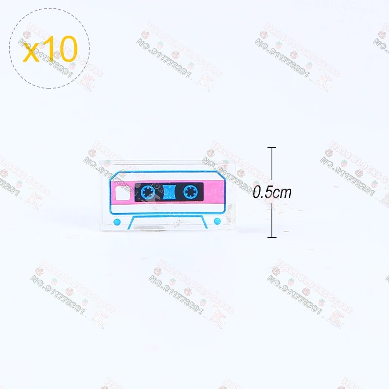 Accessories 10pcs/lot Movie Series Magic Anime Series Guitar MIC Microphone MOC Building Blocks Accessories Model Kids Toys Gift