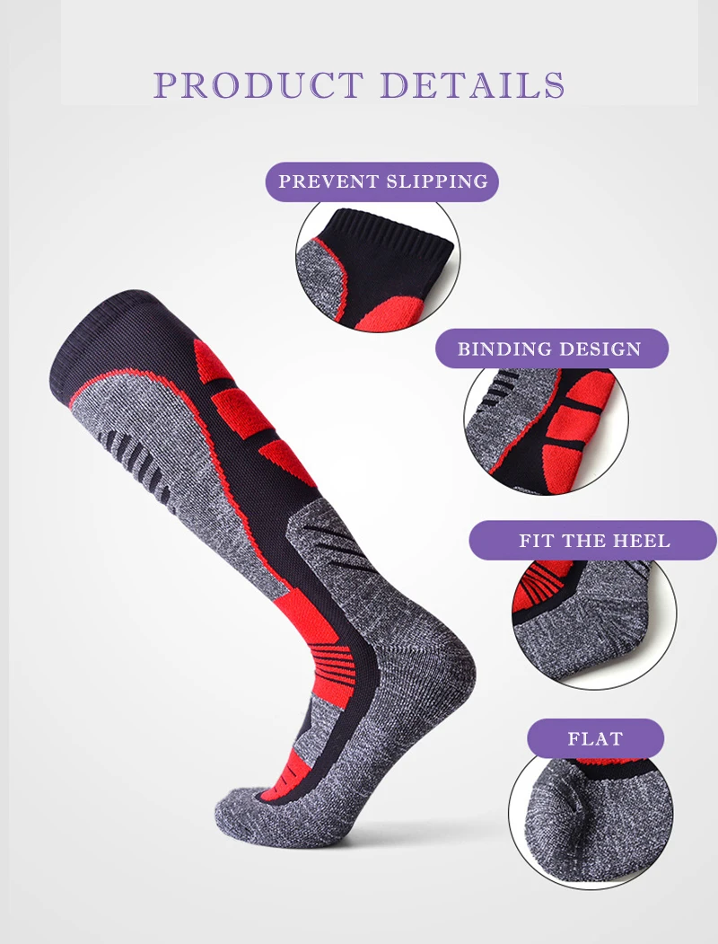 Новые уличные альпинистские лыжные нейлоновые походные носки для мужчин и женщин толстые теплые и спортивные носки утолщенные и удлиняющие
