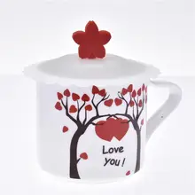 Герметичная, силиконовая крышка для чашек, термостойкая многоразовая герметичная крышка, кухонные аксессуары, чашка для чая, крышка для чашки на присоске