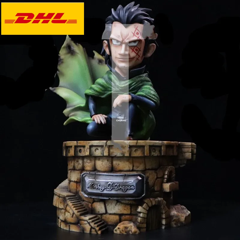 

8" One Piece Statue Revolutionary Army Bust Monkey D Dragon Full-Length Portrait Luffy Son GK Action Figure Toy BOX 20CM V536