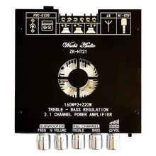 

2.1-Channel TDA7498E Bluetooth Digital Amplifier Module High and Low Tone Subwoofer,160Wx2+220W Amplifier Board ZK-HT21