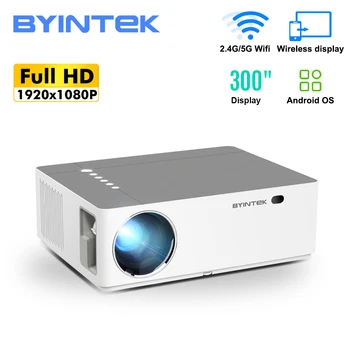 

BYINTEK K20 Smart 1080P Full HD Projector 500 ANSI Lumens LED Video Movie Projector with Android OS WiFI Wireless Screen Share