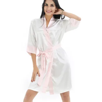 

Large Size Sexy Night Wear Robe Women Casual Sexy Sleepwear Shawl Bathrobe Coat Mini Robes Pijama With Belt mujer Nightwear 9.3