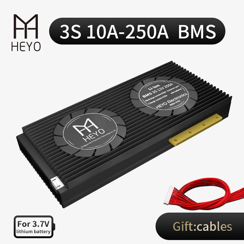 HEYO NMC Li Ion BMS 3S 12V 10A 20A 30A 40A 50A 60A 12 6 V 18650 литиевая батарея защитная доска с