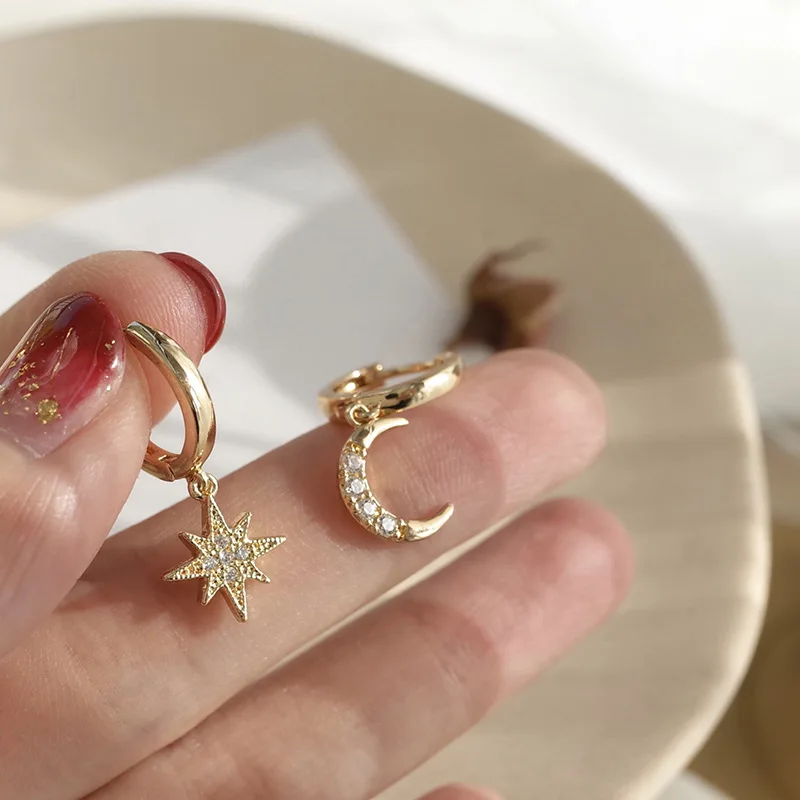 Классические Золотые Кристальные маленькие круглые серьги-кольца для женщин, простые мини круглые серьги для свадьбы, помолвки