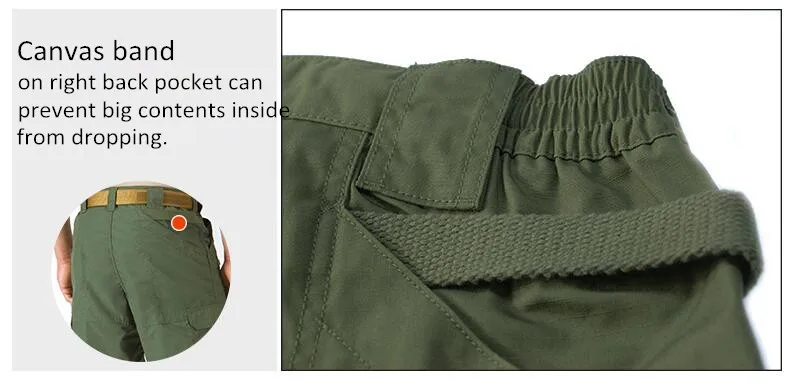 Мужские шорты-карго размера плюс в стиле милитари, армии США, с несколькими карманами, бренд цвета хаки, мужская одежда, тактические мужские шорты до колен для тренировок