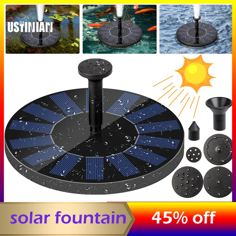 Water-Pump Decorative Fountain-Pool Floats Solar Adult