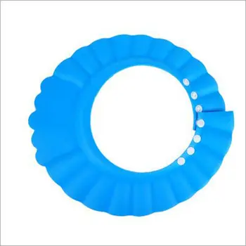 

Safe Shampoo Caps Shower Bathing Bath Protective Cap Baby Wash Hair Shield Children Bathing Shower Hat For Baby Care 3 Colors