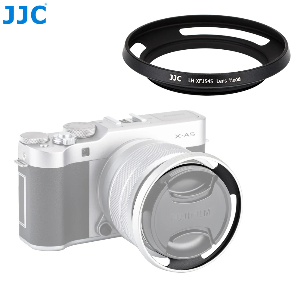 Jjc Camera Screw Adapter Ring 52mm Lens Hood For Fujinon Xc15 45mm F3 5 5 6 Ois Pz Lens On Fujifilm Xt0 Xa7 Xt4 Xt100 Xe4 Camera Lens Hood Aliexpress