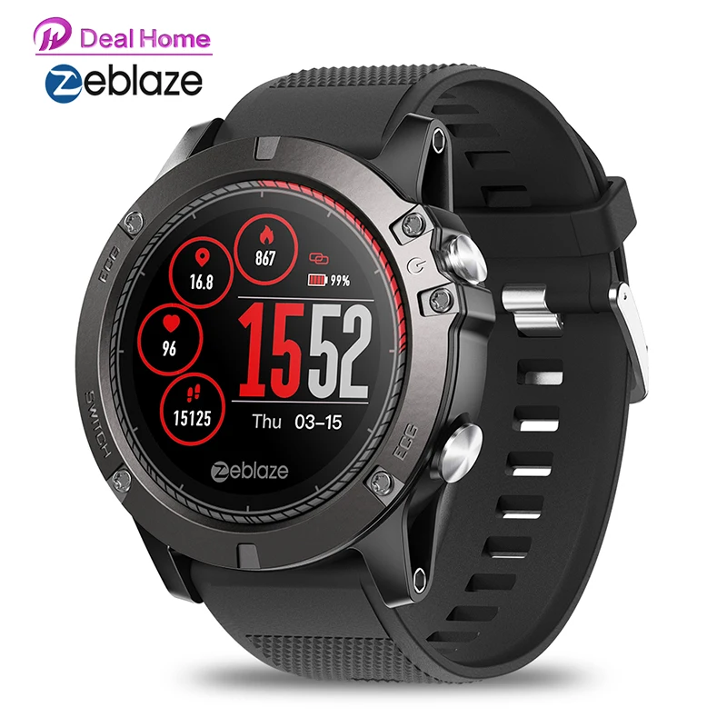 Новые оригинальные Смарт часы Zeblaze VIBE 3 ЭКГ IP67 цветной дисплей IPS монитор сна