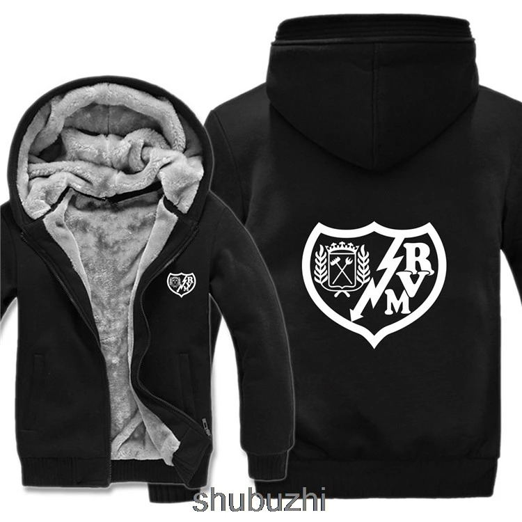 same as picture Rayo Vallecano толстовки для мужчин пальто утепленная шерстяная подкладка флис Rayo Vallecano толстовки пуловер - Цвет: same as picture