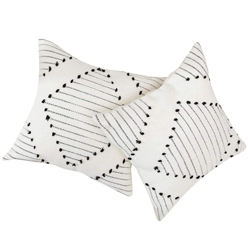 Outdoor Pillow Outdoor Bohemian Diamond Throw Pillow Covers Boho Square