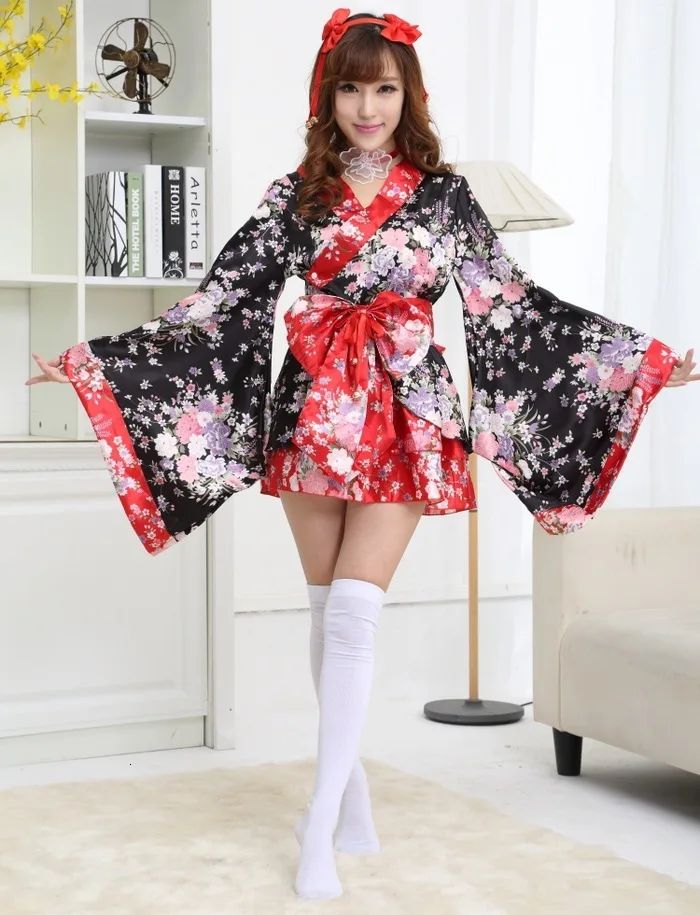 Love live Короткие Аниме косплей костюмы для женщин японское кимоно лолита кимоно костюм костюмы для женщин детское сексуальное черное платье