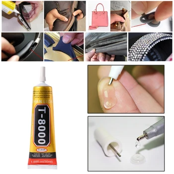 

T8000 Multi purpose Adhesive glass touch screen LCD panel frame fixing glue 50ml