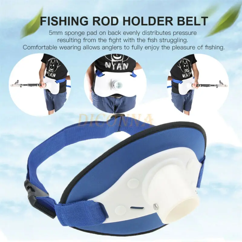 Fishing Belt Adjustable Stand up Harness Waist Rod Pole Holder Rack PaddedFishing Tools
