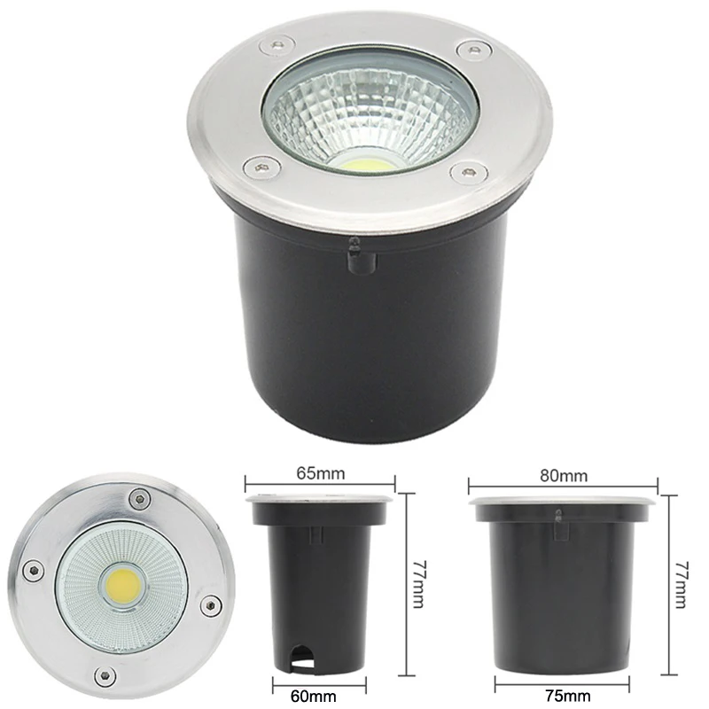 10 Pack IP65 Waterproof LED underground Light 6W 10W Outdoor Ground Garden Path Floor Buried Yard Spot Landscape 110V220V 12V