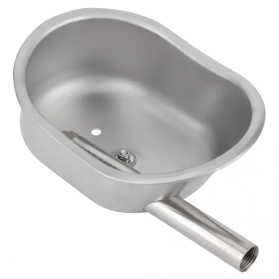 Oval Stainless Steel Piglets Farm Livestock Pig Feeding Drinking Water Bowl Accessory Animals Drinking Tool Amniotic Fluid Cup