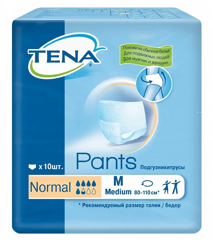 Panties diapers Tena pants normal m, 10 PCs kupivip Adult Sanitary Paper Beauty HealthAdult