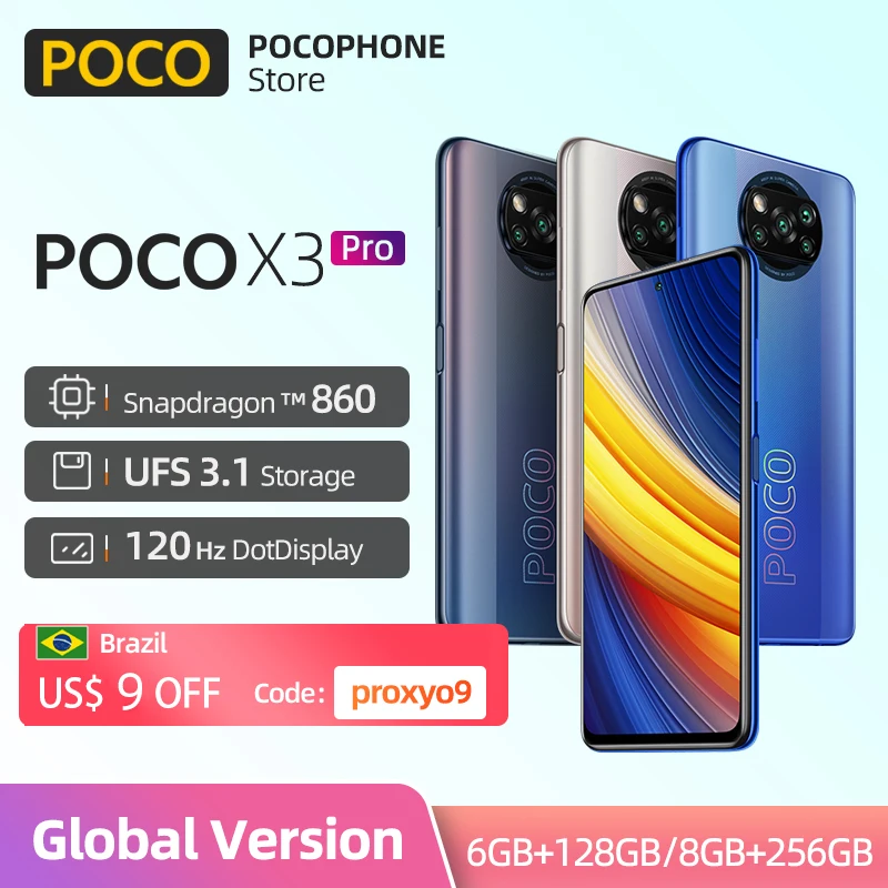 Смартфон POCO X3 PRO в наличии дюйма NFC 128 ГБ 256 глобальная версия Snapdragon 860