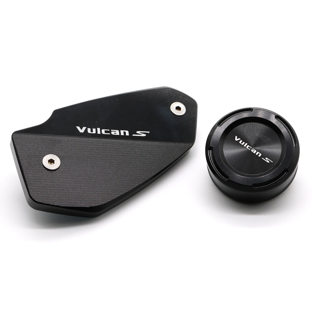 

For KAWASAKI Vulcan S VN650 2015-2019 CNC Aluminum Front Rear Brake Fluid Reservoir Cap Master Cylinder Reservoir Covers