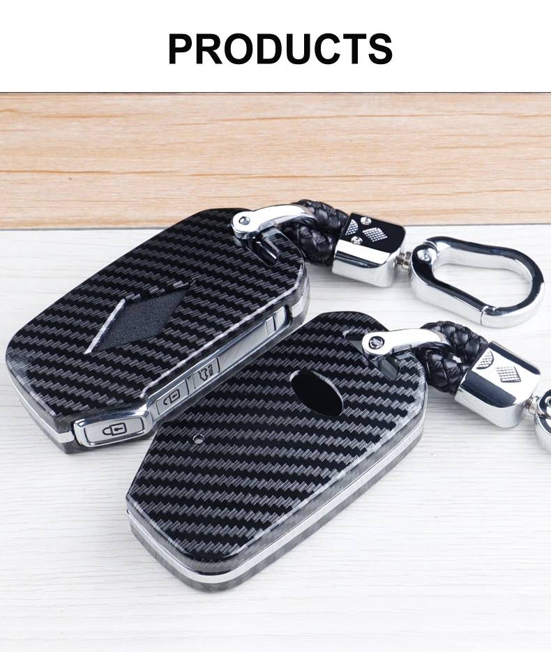 Carbon Fiber Car Smart Key Cover Case Fob For KIA Ceed K3 K4 K5 Sportage R QL KX5 Sorento KX3 KS3 RIO Protect Shell Accessories - H8b2124929b9d4cdfb1cdc7173af3d740O