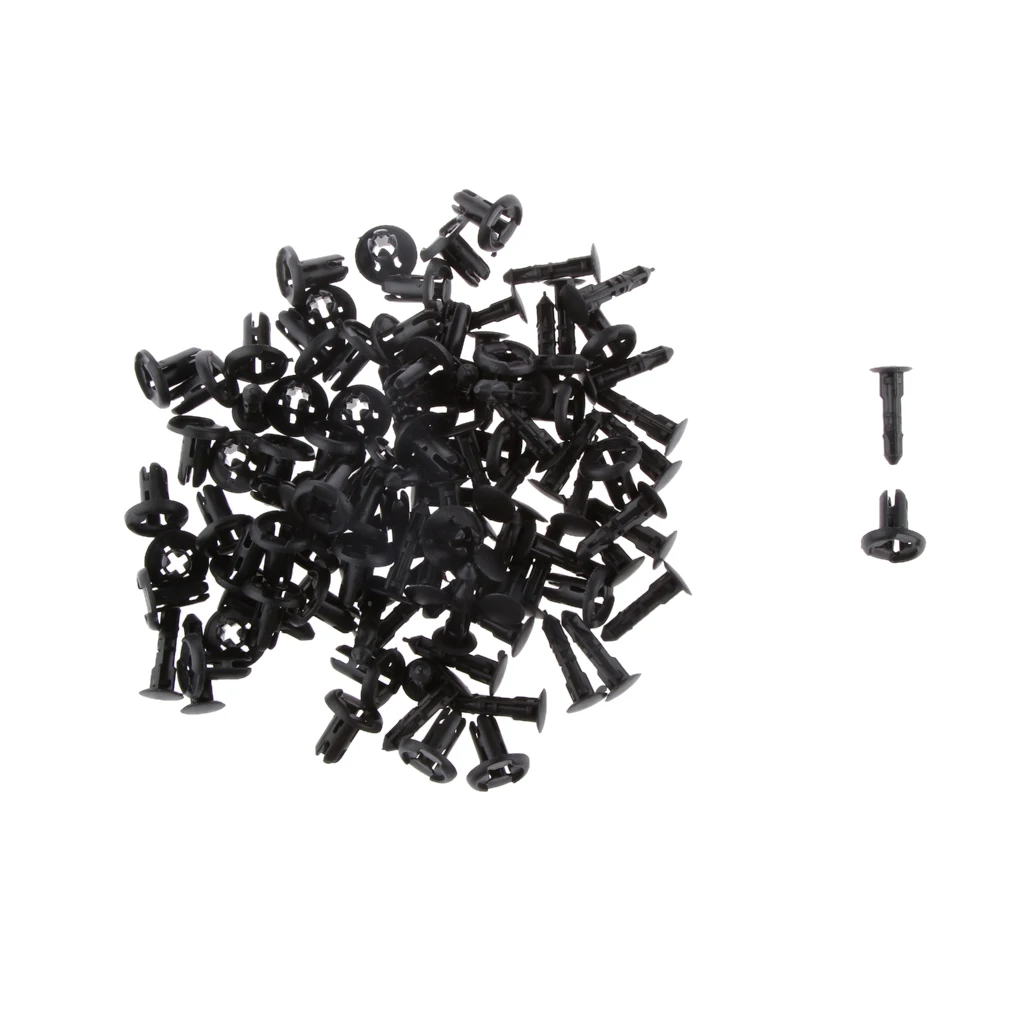 50 pcs Bumper Fender Clips Nylon Retainer Plastic Rivet 8mm Hole for Suzuki