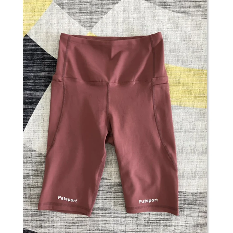 Fashion Letter print biker shorts high waist women short pants fitness active Wide Waistband Casual yoga cycling shorts Trousers